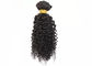 Armure noire de prolongements de cheveux, armure naturelle de cheveux de Remy d'éclat fournisseur