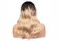Adaptez les perruques aux besoins du client de cheveux colorées par humain de 100%, perruques de couleur de cheveux d'Ombre de style de vague fournisseur