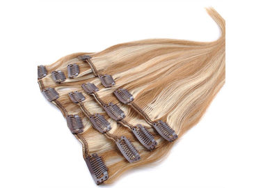 Chine Agrafe d'or dans des prolongements naturels de cheveux, double agrafe de Remy de la trame 100 dans des prolongements de cheveux fournisseur