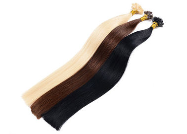 Chine Prolongements pré collés dessinés par double de cheveux, prolongements indiens pré collés de cheveux pour des femmes de couleur fournisseur