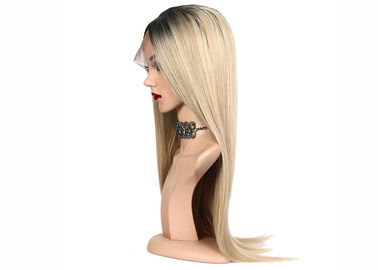 Chine Perruques colorées de cheveux de fibre synthétique, perruques mélangées blondes de couleur de noir de densité de 130% fournisseur