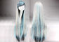 longues perruques colorées multi de cheveux de 100cm, perruques synthétiques colorées par vague droite soyeuse fournisseur