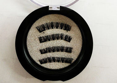 Long naturel de double niveau élevé fait main magnétique synthétique de cils fournisseur